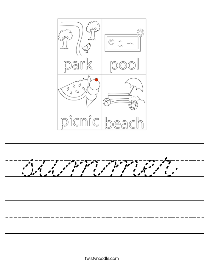 summer Worksheet