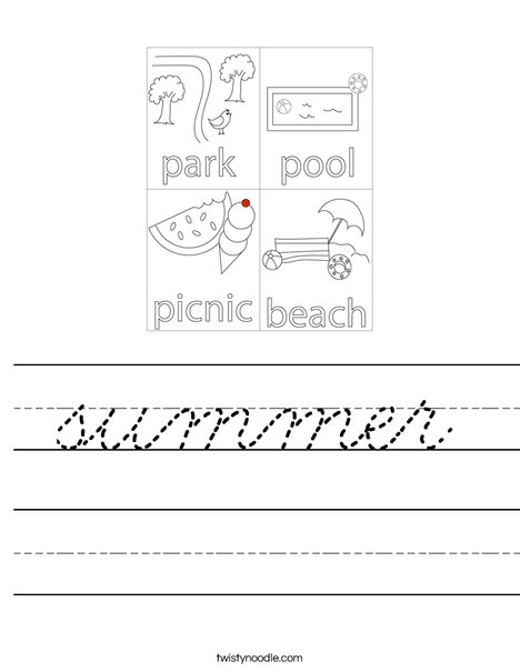 Boy Sitting Under a Tree Worksheet