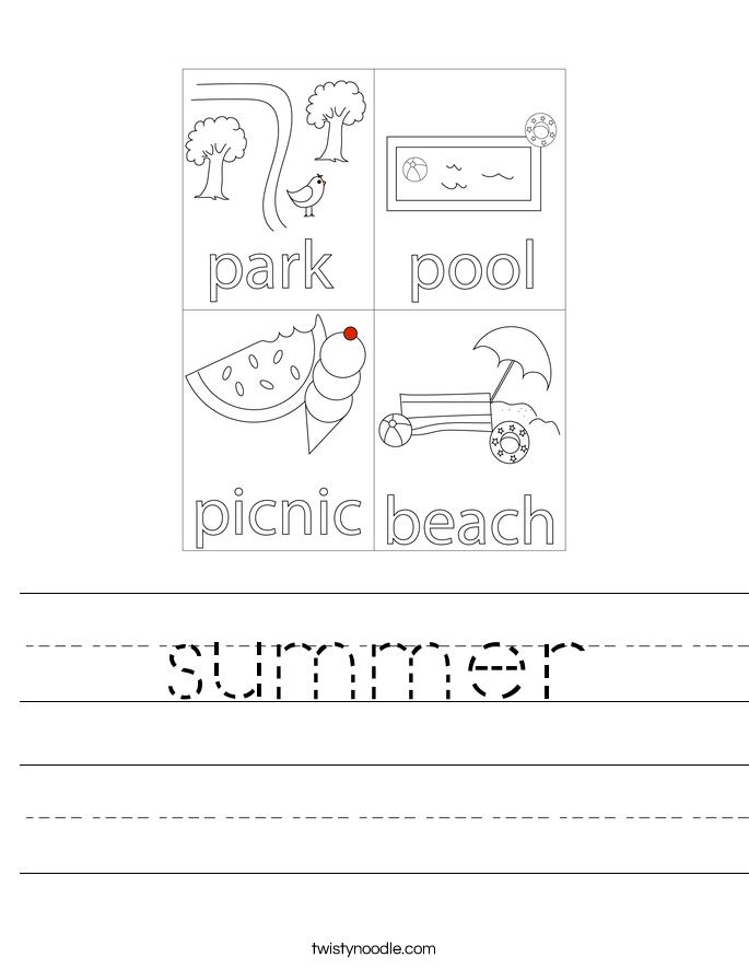 summer Worksheet