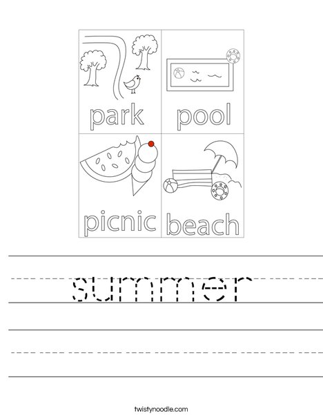 Boy Sitting Under a Tree Worksheet