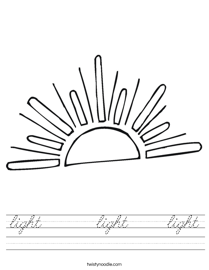 light       light     light Worksheet