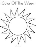 Color Of The Week Coloring Page