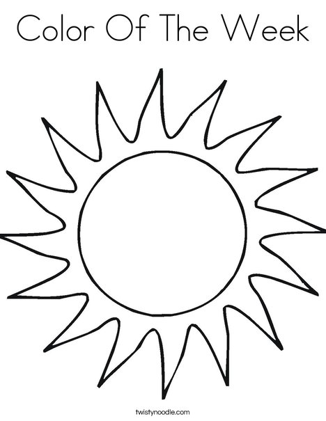 Sun Coloring Page