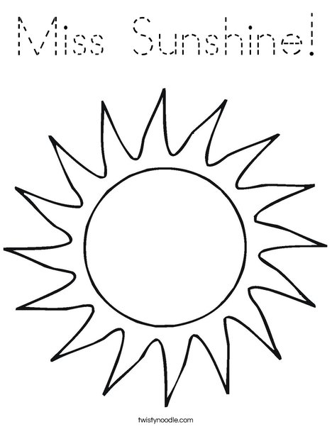 Sun Coloring Page
