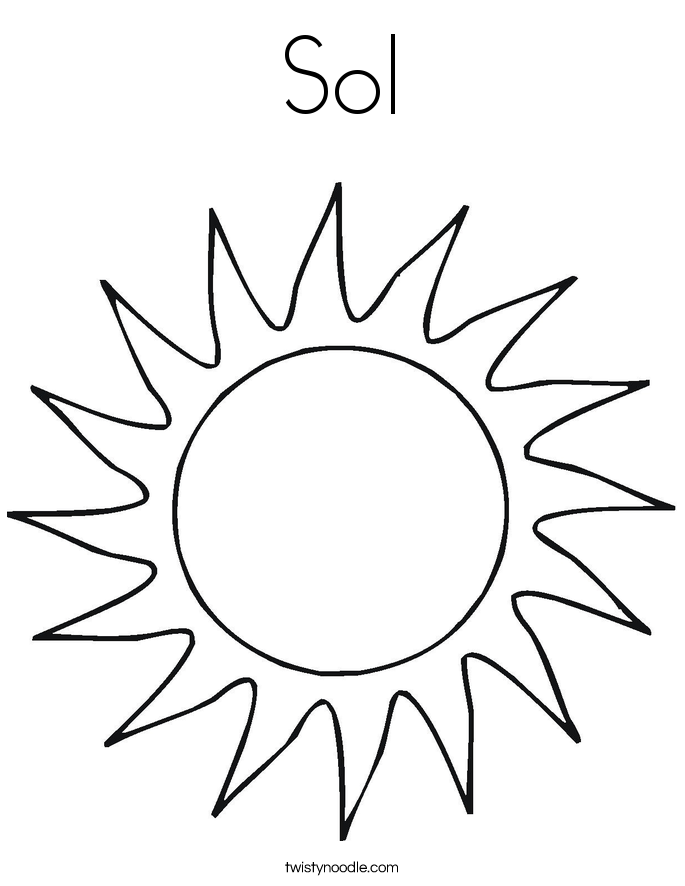 Sol Coloring Page