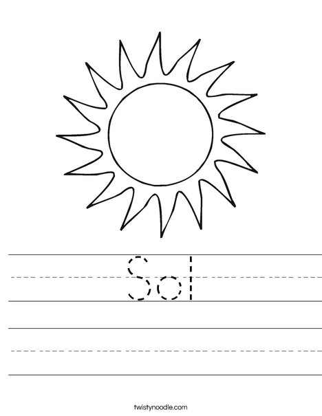 Sun Worksheet