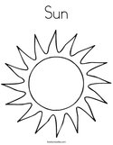 Sun Coloring Page