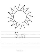 Sun Worksheet