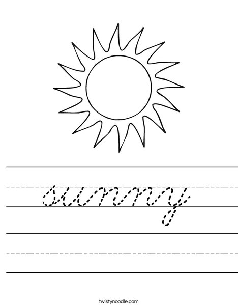 Sun Worksheet