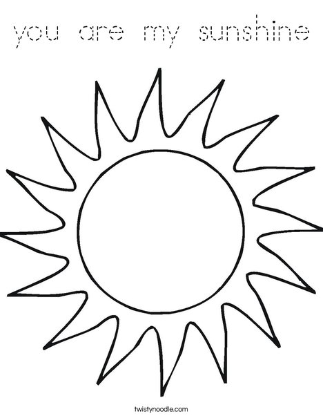 Sun Coloring Page