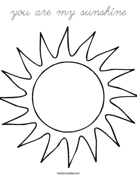 Sun Coloring Page