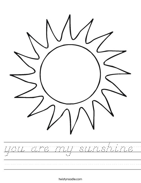 Sun Worksheet