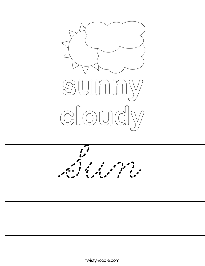 Sun Worksheet