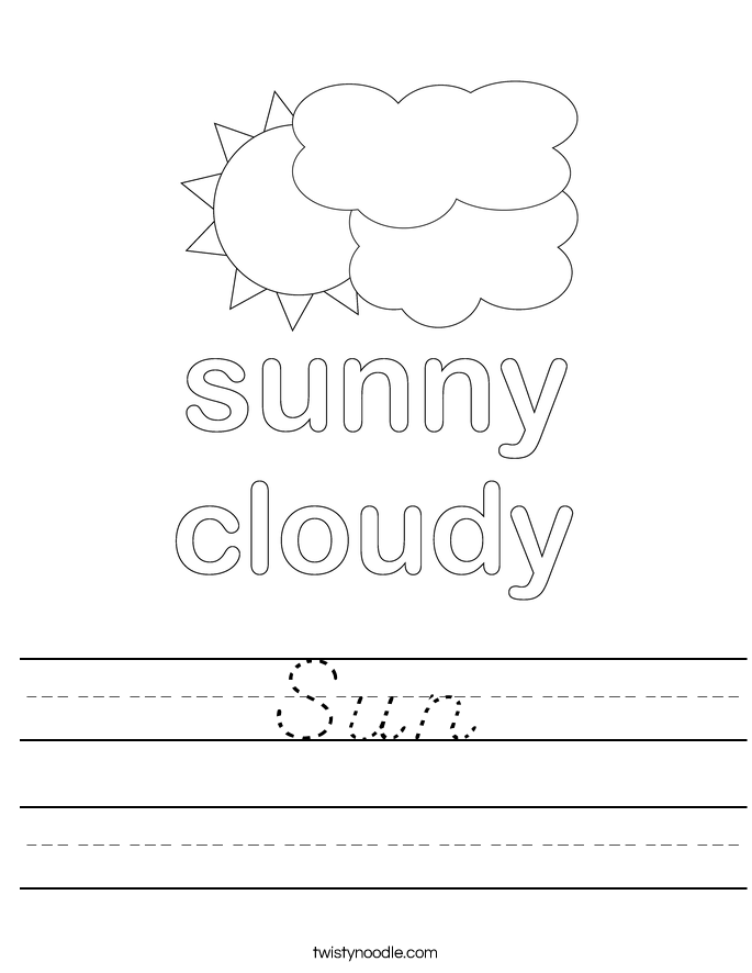 Sun Worksheet