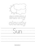 Sun Worksheet