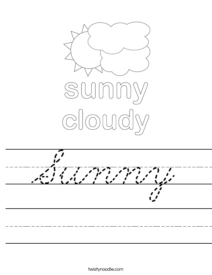 Sunny Worksheet