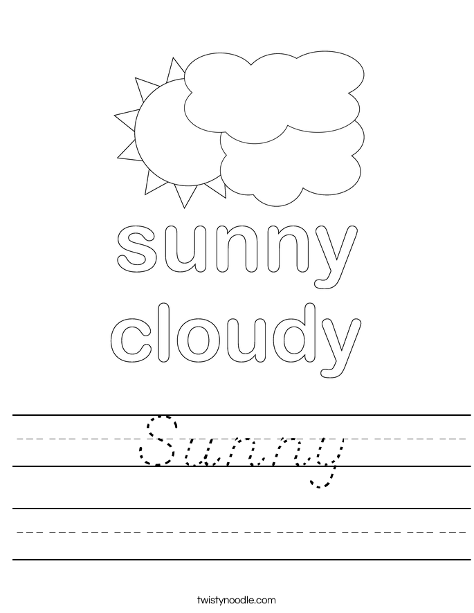 Sunny Worksheet