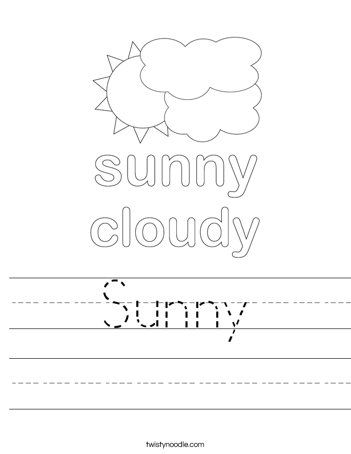 Sunny Worksheet