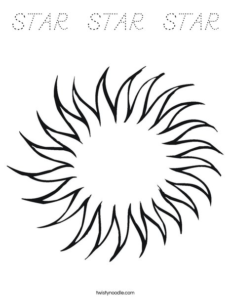 Star Coloring Page