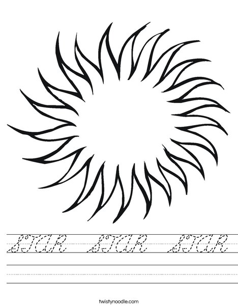 Star Worksheet