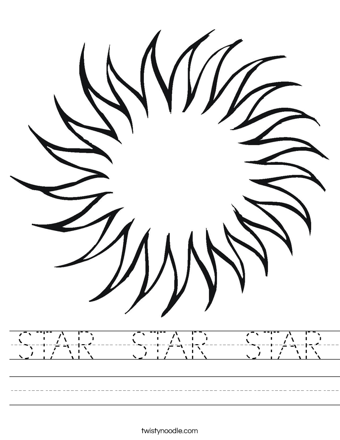 STAR  STAR  STAR Worksheet