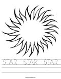 STAR  STAR  STAR Worksheet