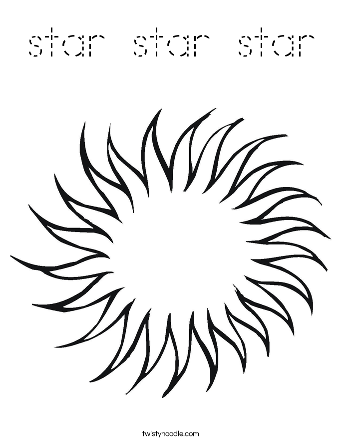 star star star Coloring Page