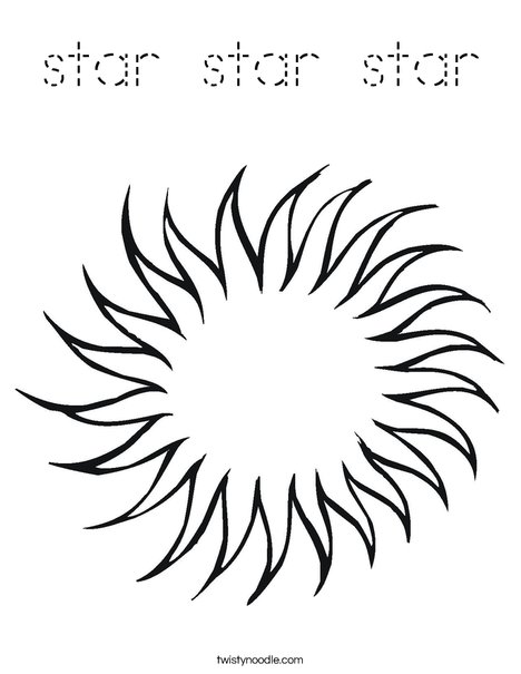 Star Coloring Page