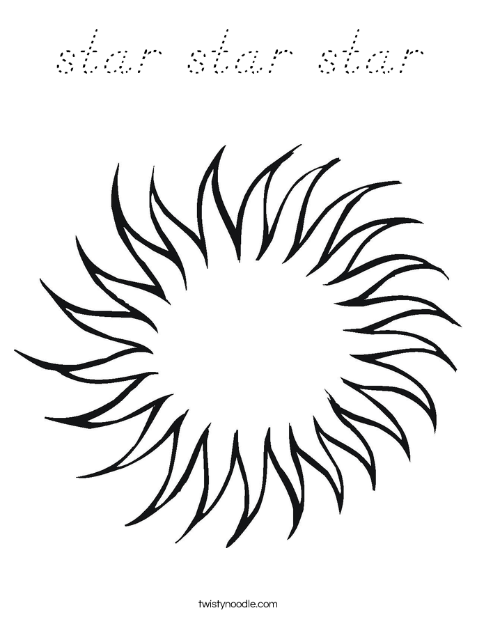 star star star Coloring Page