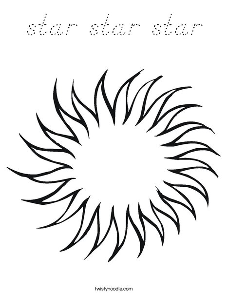 Star Coloring Page