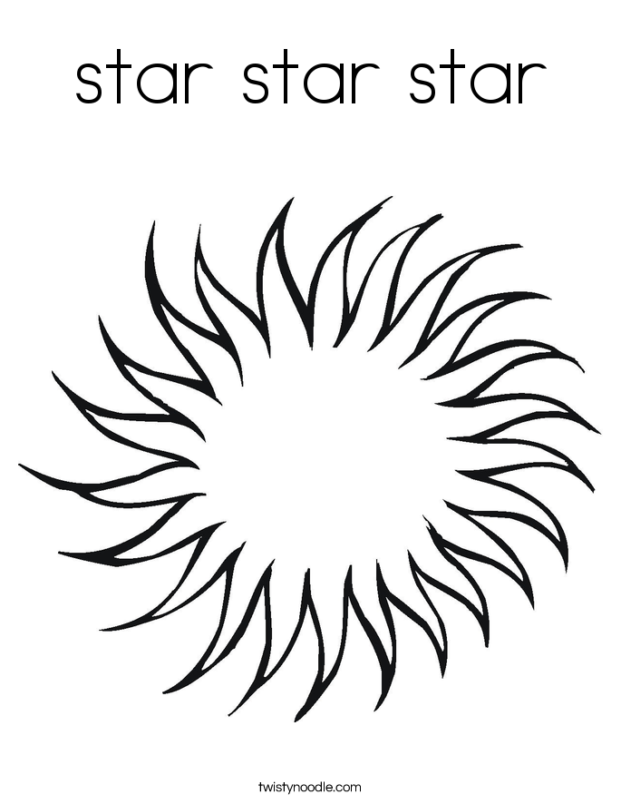 star star star Coloring Page