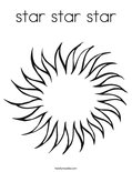 star star star Coloring Page