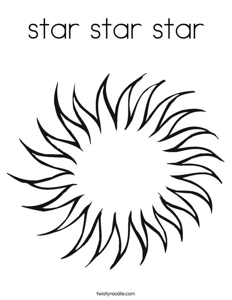 Star Coloring Page