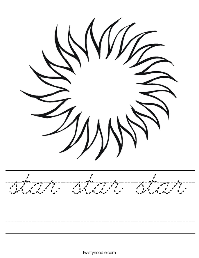 star star star Worksheet