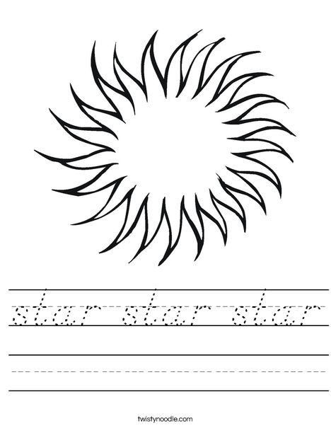 Star Worksheet
