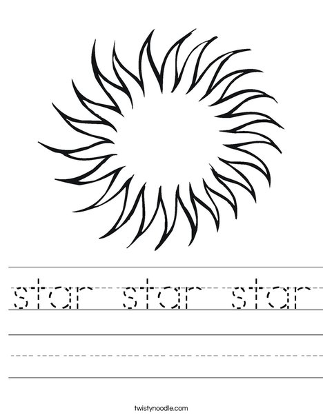 Star Worksheet
