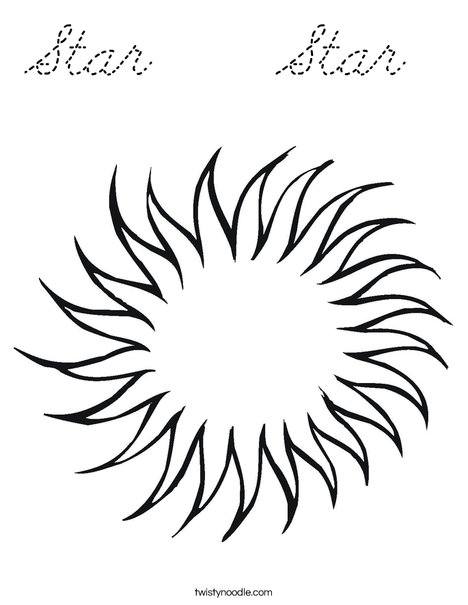 Star Coloring Page