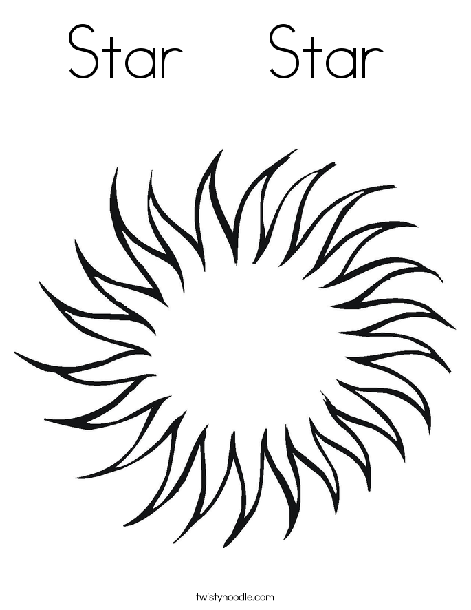 Star    Star  Coloring Page