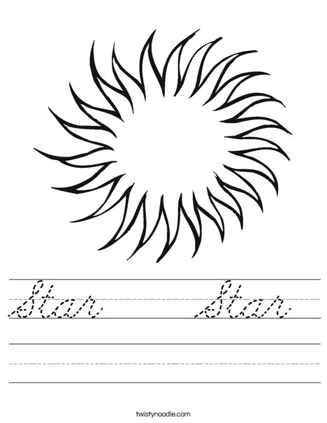 Star Worksheet