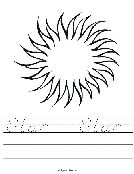 Star Worksheet