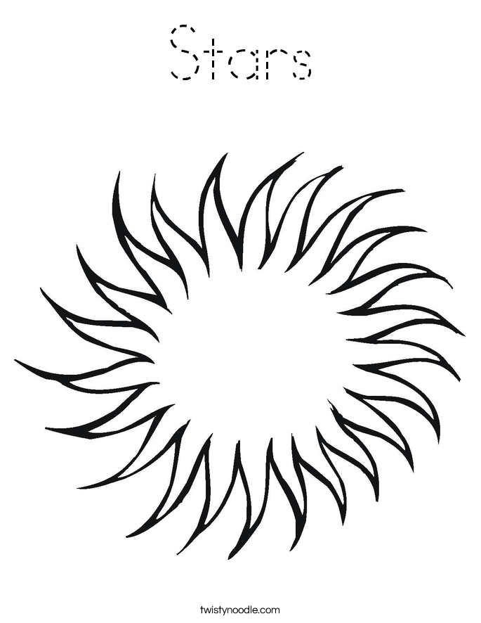 Stars Coloring Page