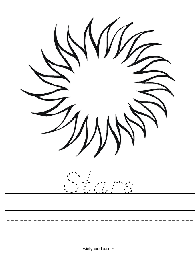 Stars Worksheet