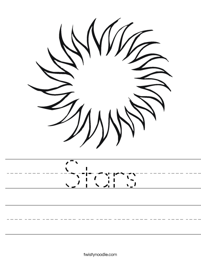 Stars Worksheet