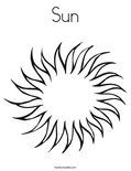 Sun Coloring Page