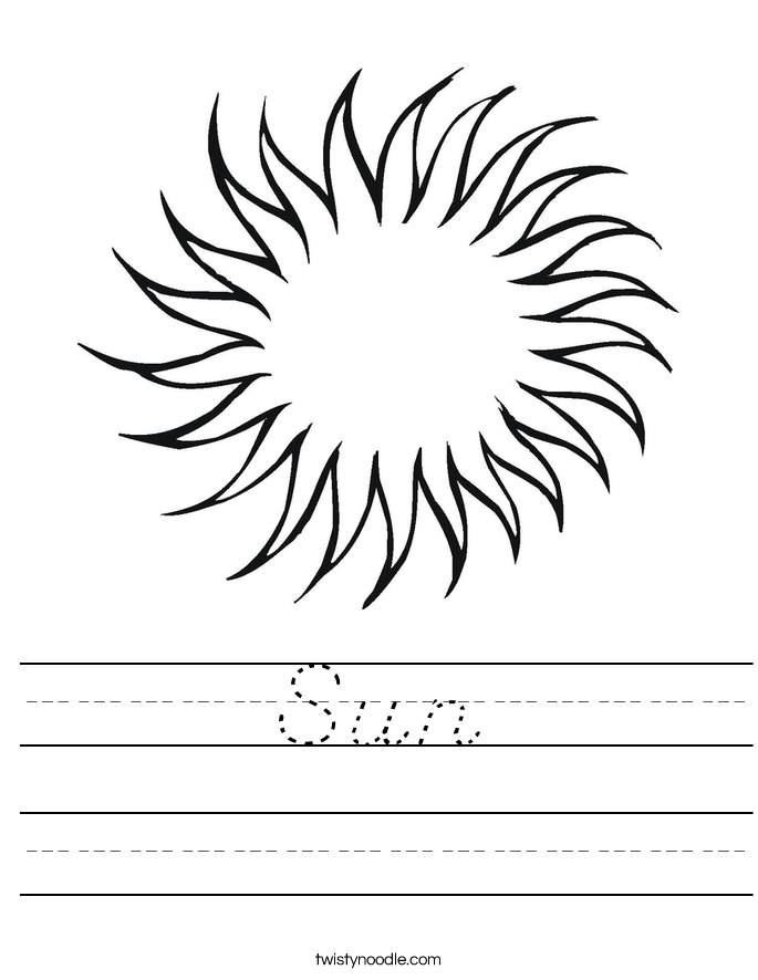 Sun Worksheet
