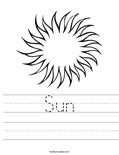 Sun Worksheet