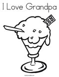 I Love Grandpa Coloring Page
