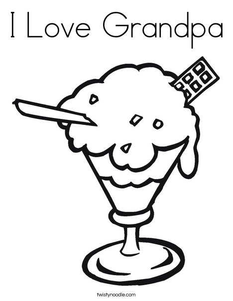 Sundae Coloring Page