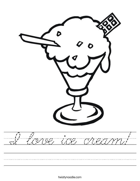 Sundae Worksheet