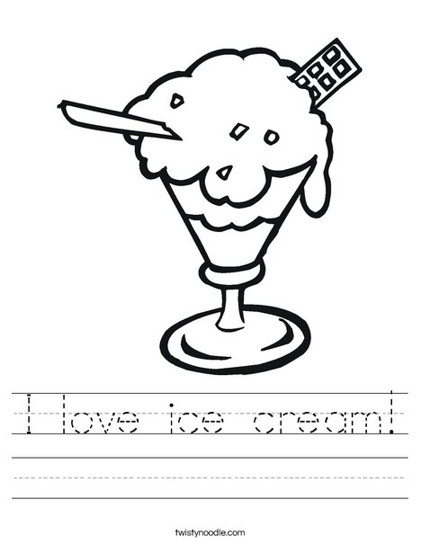 Sundae Worksheet